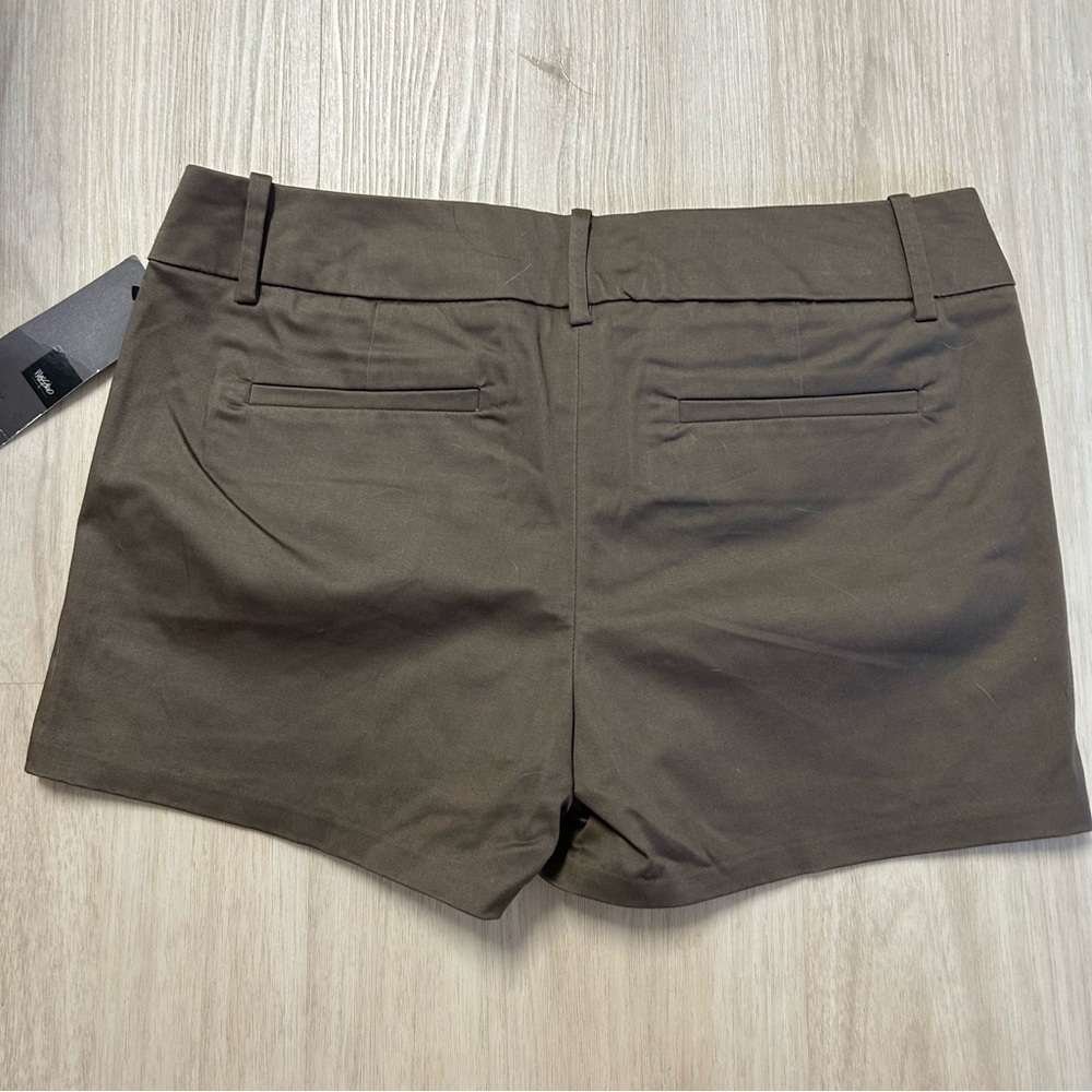 Mossimo Brown Trouser Shorts Womens‎ 6 New - Picture 2 of 7
